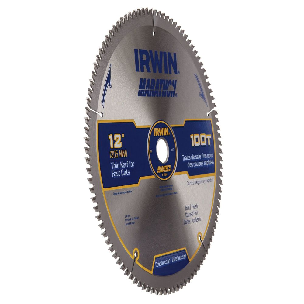Irwin Marathon Carbide Table / Miter Circular Blade 12″ 100T - Ascmtools