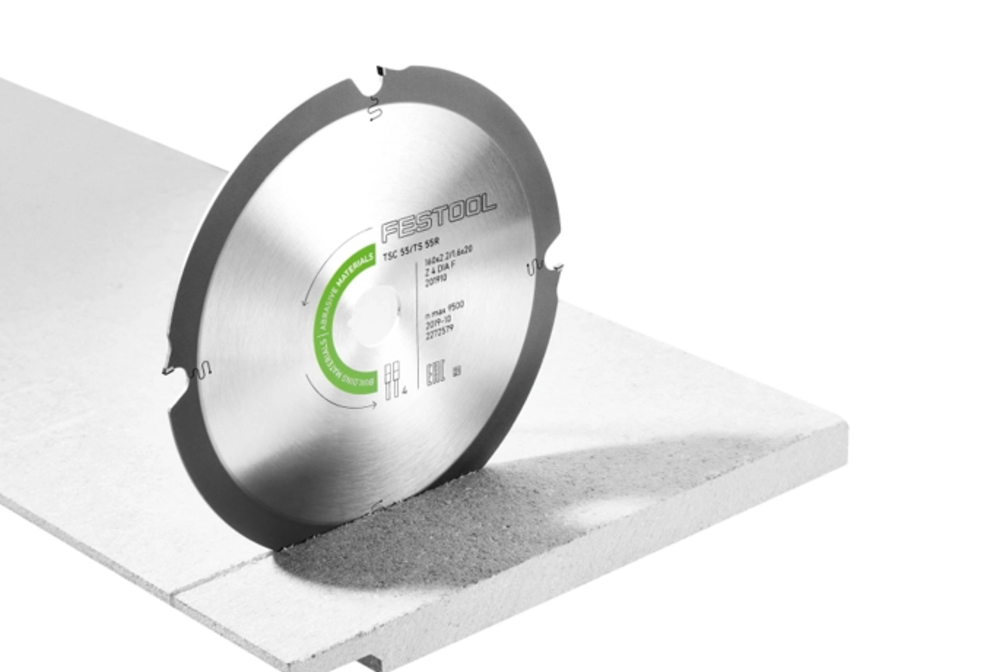 Festool Saw Blade 4 Tooth Abrasive Materials Diamond for TSC 55 K - Ascmtools