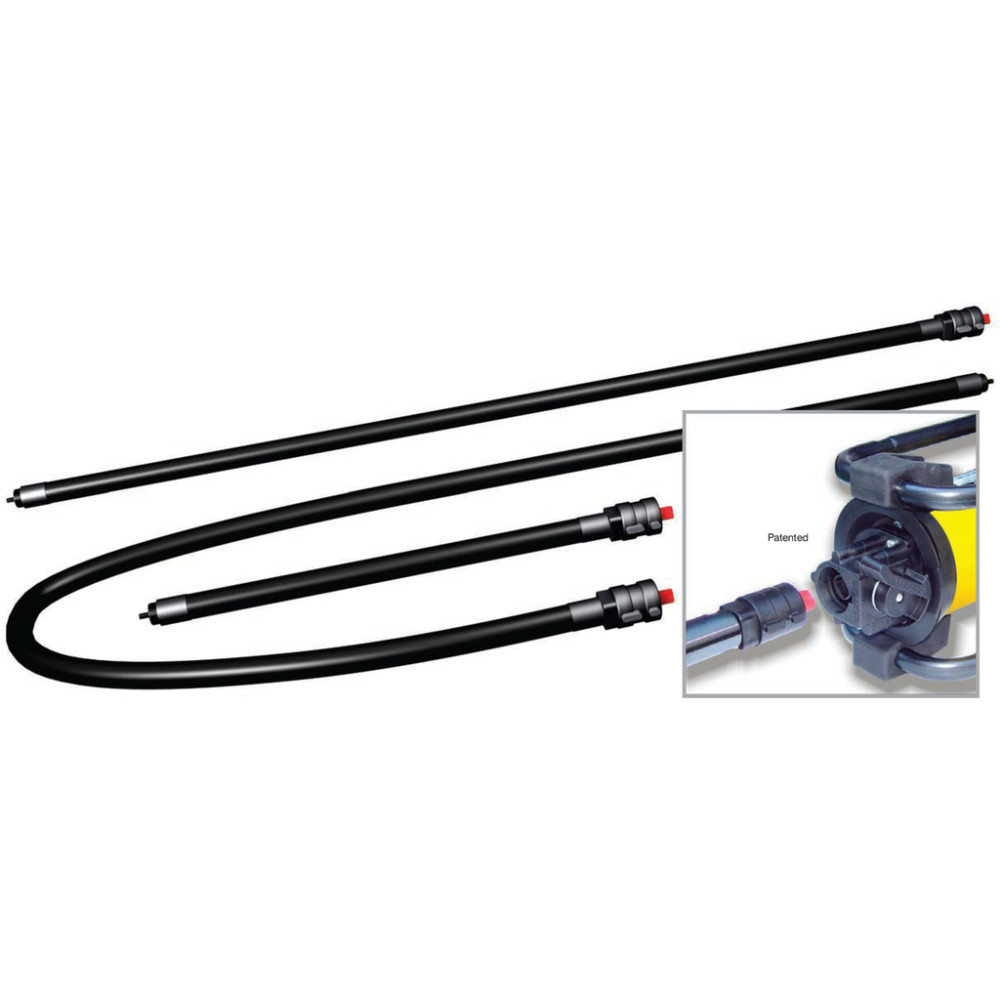 Oztec Industries Flexible Concrete Vibrator Shaft Assembly 7′ with QD Coupler - Ascmtools