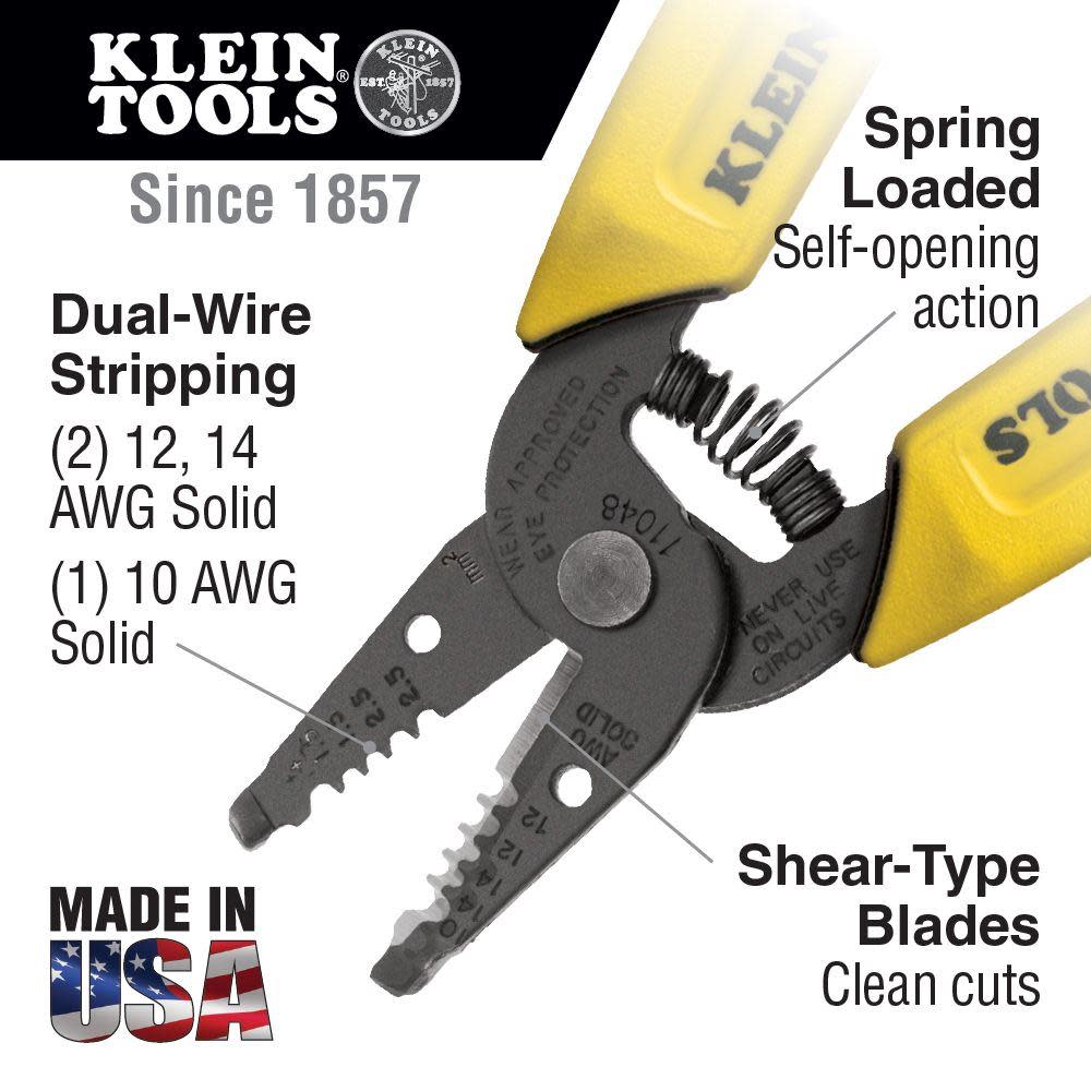 Klein Tools Dual-Wire Stripper/Cutter - Ascmtools