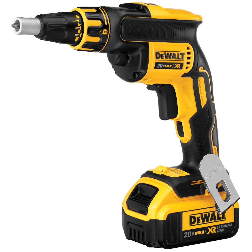 DEWALT 20 V MAX XR Li-ion Brushless Drywall Screwgun Kit (4.0Ah) - Ascmtools