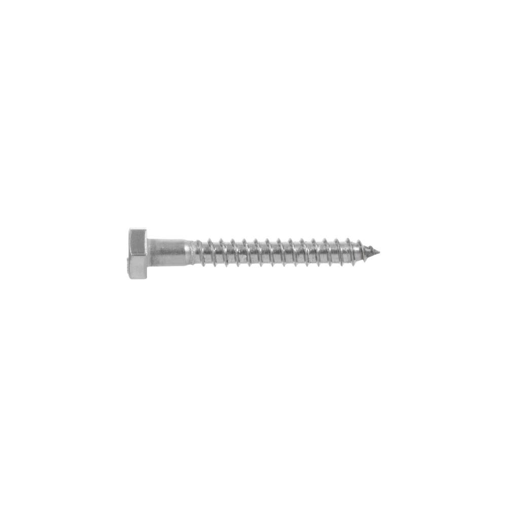 Hillman 5/16-18 x 2 1/2″ Stainless Steel Hex Lag Screw 25pk - Ascmtools