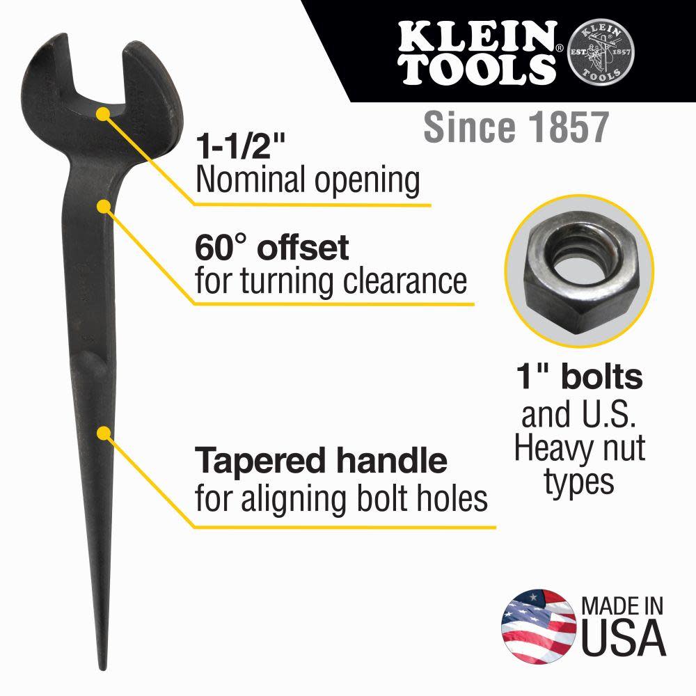 Klein Tools Spud Wrench 1-1/2″ US Reg Nut - Ascmtools