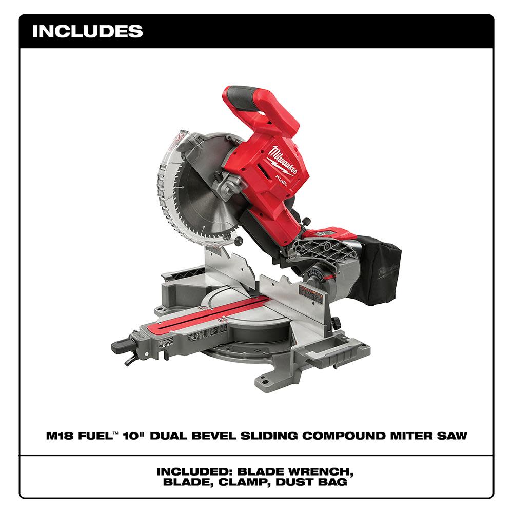 Milwaukee M18 FUEL HIGH DEMAND 10″ Miter Saw Bare Tool - Ascmtools