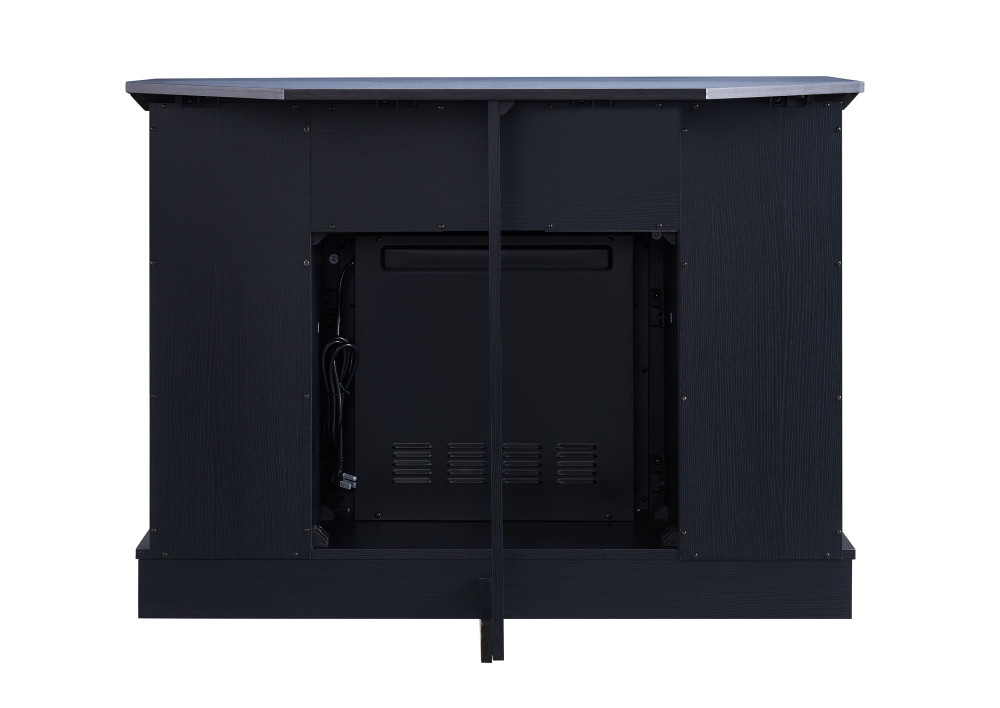 Hearthpro 42.5″ Wall/Corner Media Fireplace in Black - Ascmtools