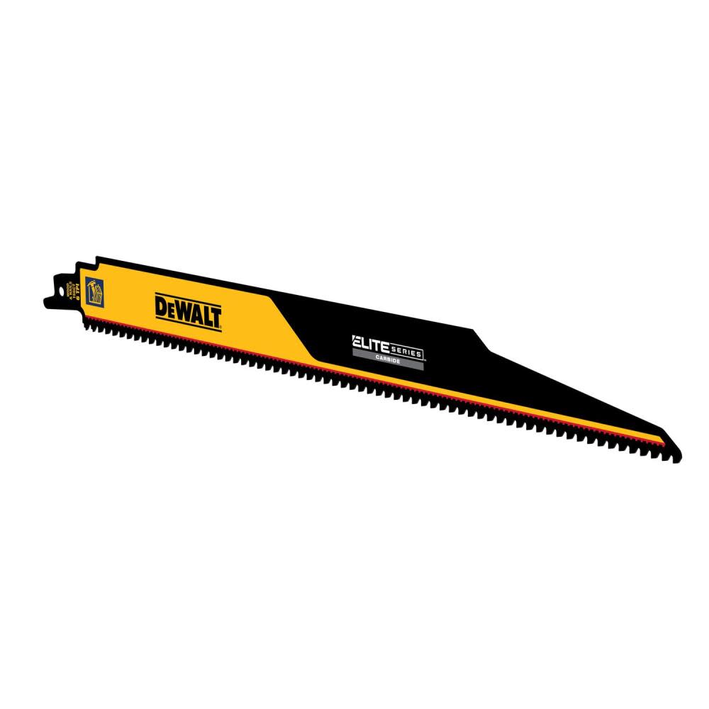 DEWALT ELITE SERIES Reciprocating Saw Blade 3pk Carbide Tipped 12″ 6 TPI Demolition - Ascmtools