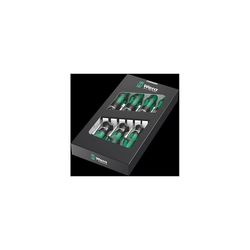 Wera Tools 395 HO/7 SM 7pc Anti Roll-Off Nutdriver Set - Ascmtools