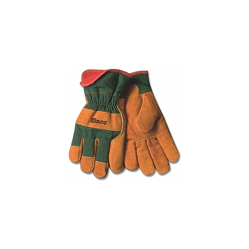 Kinco Russet Suede Cowhide Palm Glove Large - Ascmtools