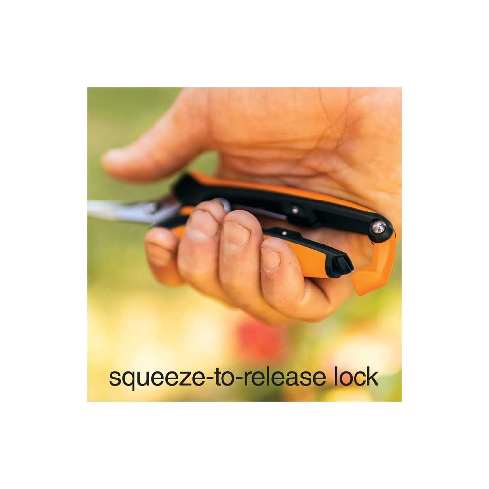 Fiskars Steel Blade Curved Pruning Snip with Softgrip Handle - Ascmtools