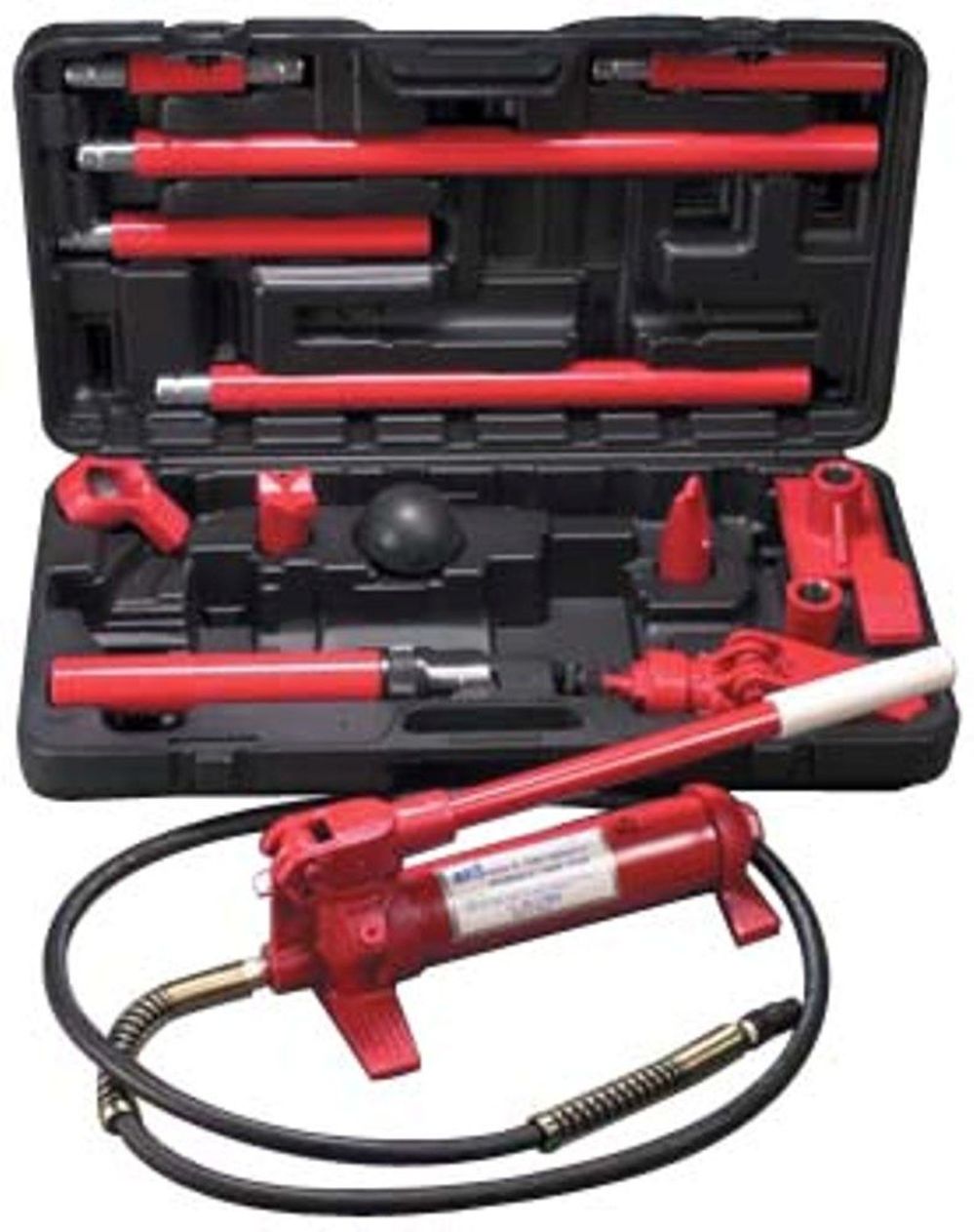Delegard Tool Porto-Power 10 Ton Hydraulic Body Repair Jack Kit - Ascmtools