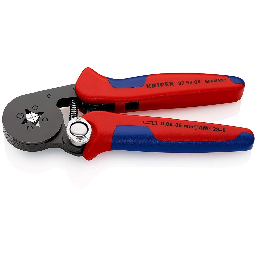 Knipex Crimping Pliers Self Adjusting for Wire Ferrules 180mm - Ascmtools