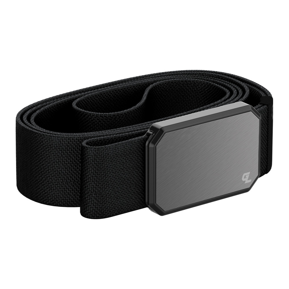 Groove Life Black Belt with Gun Metal Magnetic Buckle - Ascmtools
