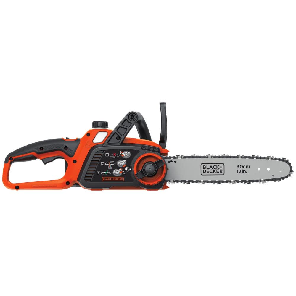Black and Decker 40V Lithium Ion 12″ Cordless Electric Chainsaw Bare Tool - Ascmtools