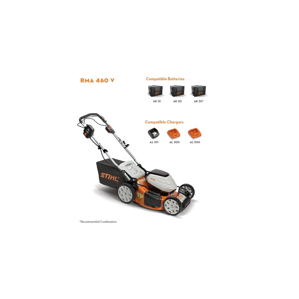 Stihl RM 460 V 36V Battery-Powered Walk-Behind Lawn Mower - Ascmtools