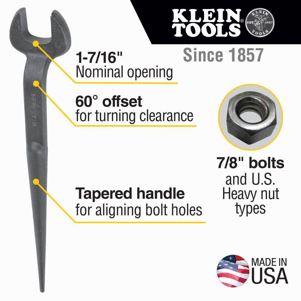 Klein Tools Spud Wrench1-7/16″ Heavy Nut - Ascmtools