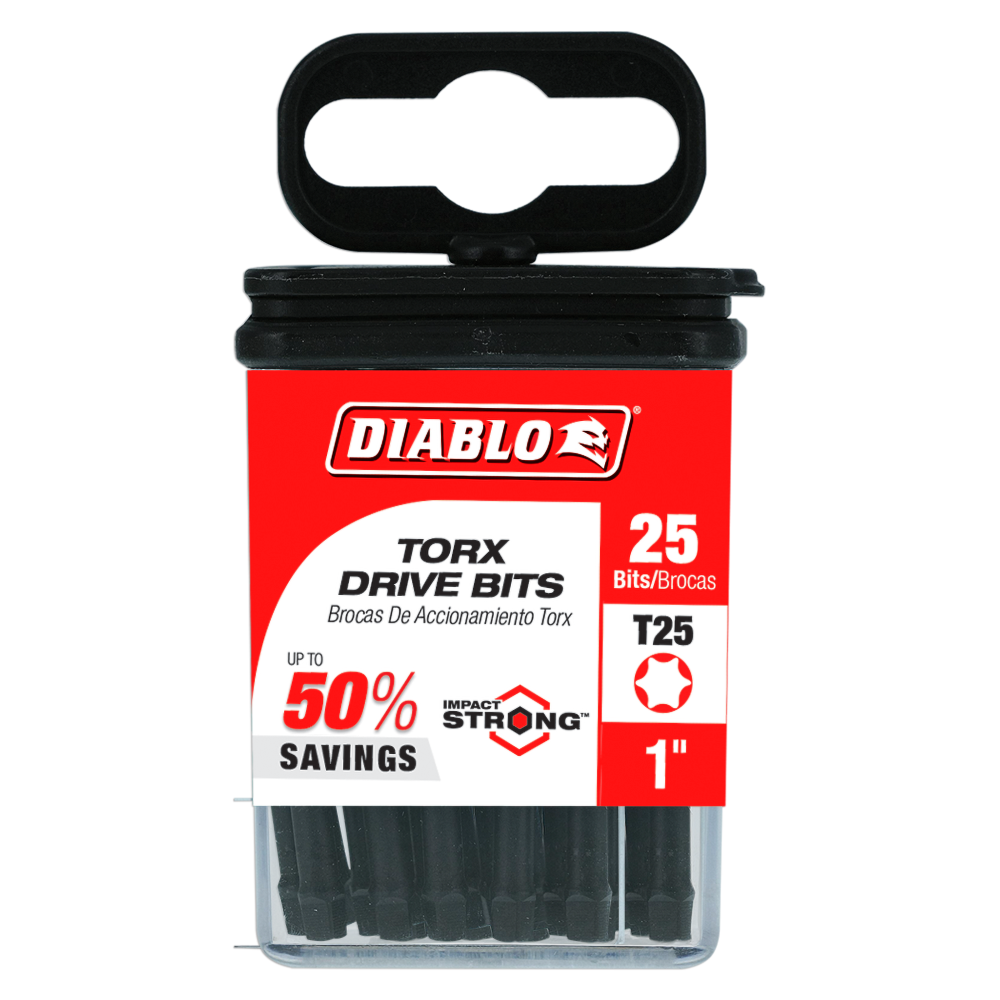 Diablo Tools 1″ #25 Torx Drive Bits 25pk - Ascmtools