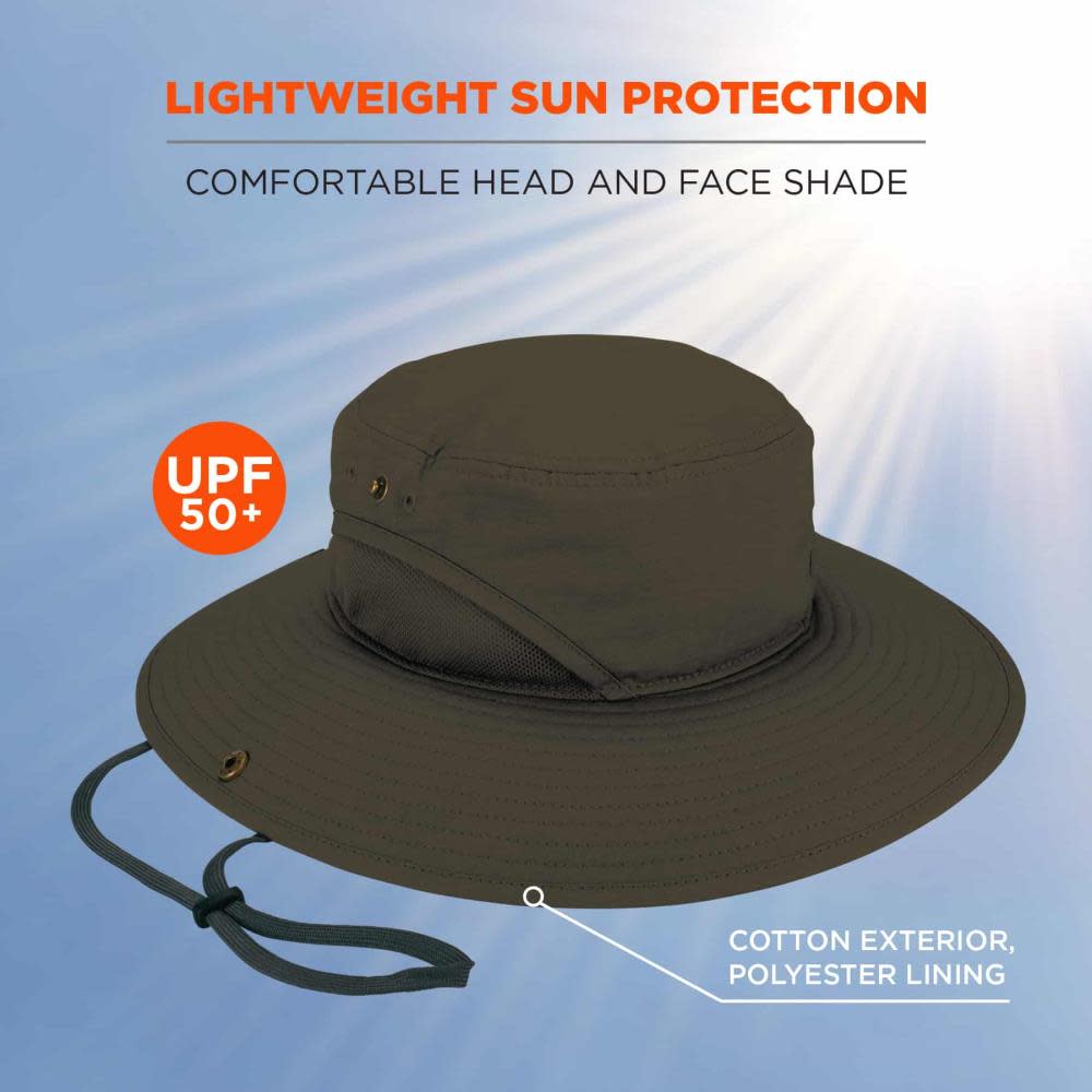 Ergodyne Chill Its 8936 Lightweight Ranger Hat with Mesh Paneling Oliver L/XL - Ascmtools