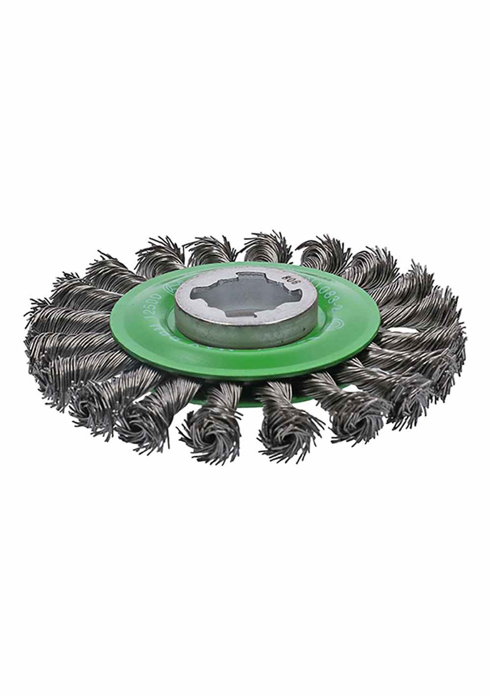 Bosch 4-1/2 In. Wheel Dia. X-LOCK Arbor Stainless Steel Full Cable Knotted Wire Wheel - Ascmtools