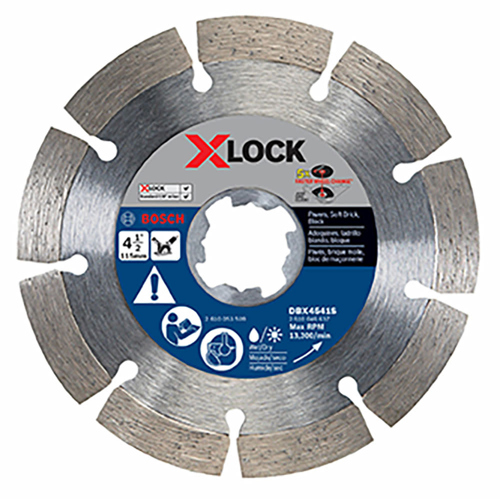 Bosch 4-1/2 In. X-LOCK Segmented Rim Diamond Blade - Ascmtools