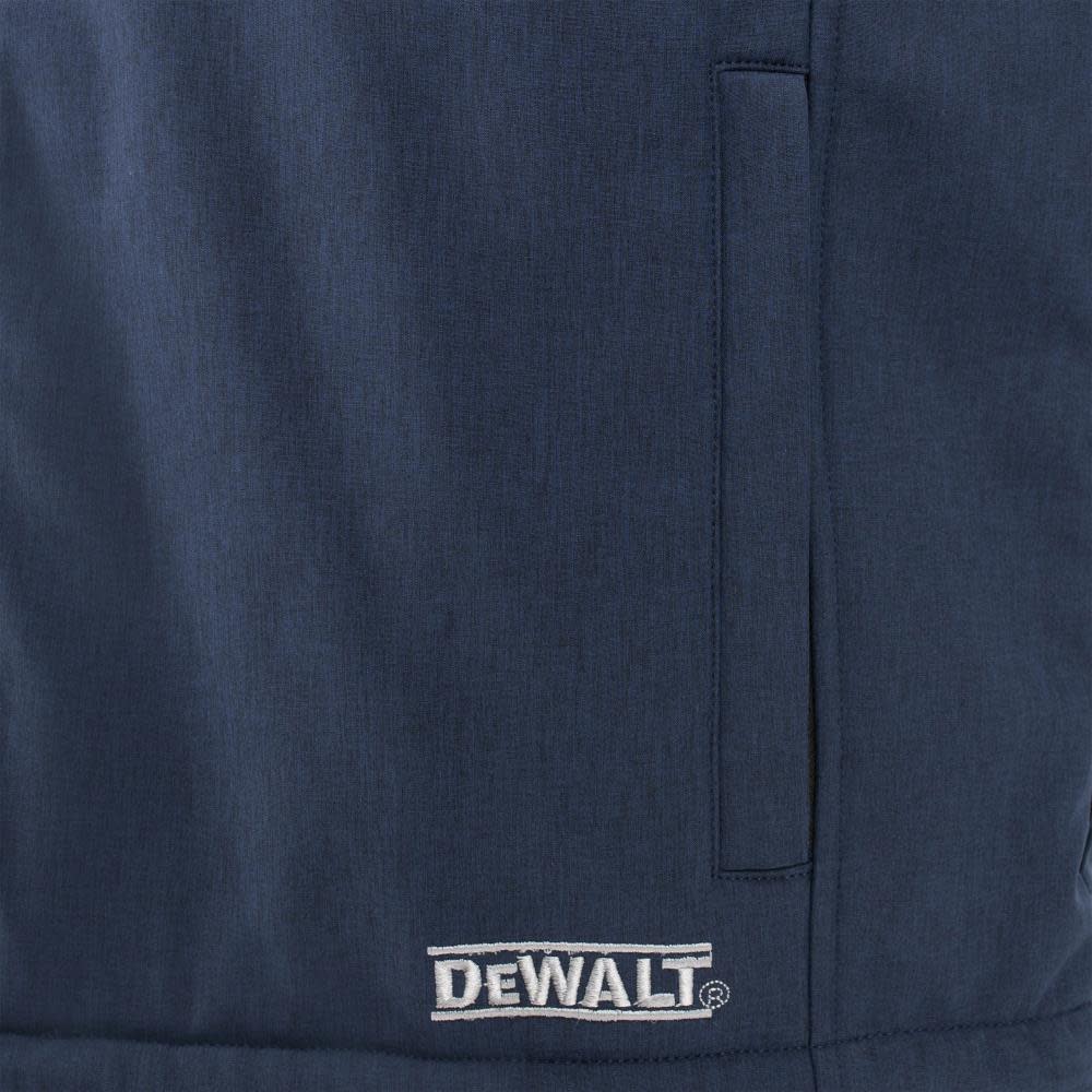 DEWALT Mens Heated Kit Soft Shell Vest with Sherpa Lining Navy 3X - Ascmtools