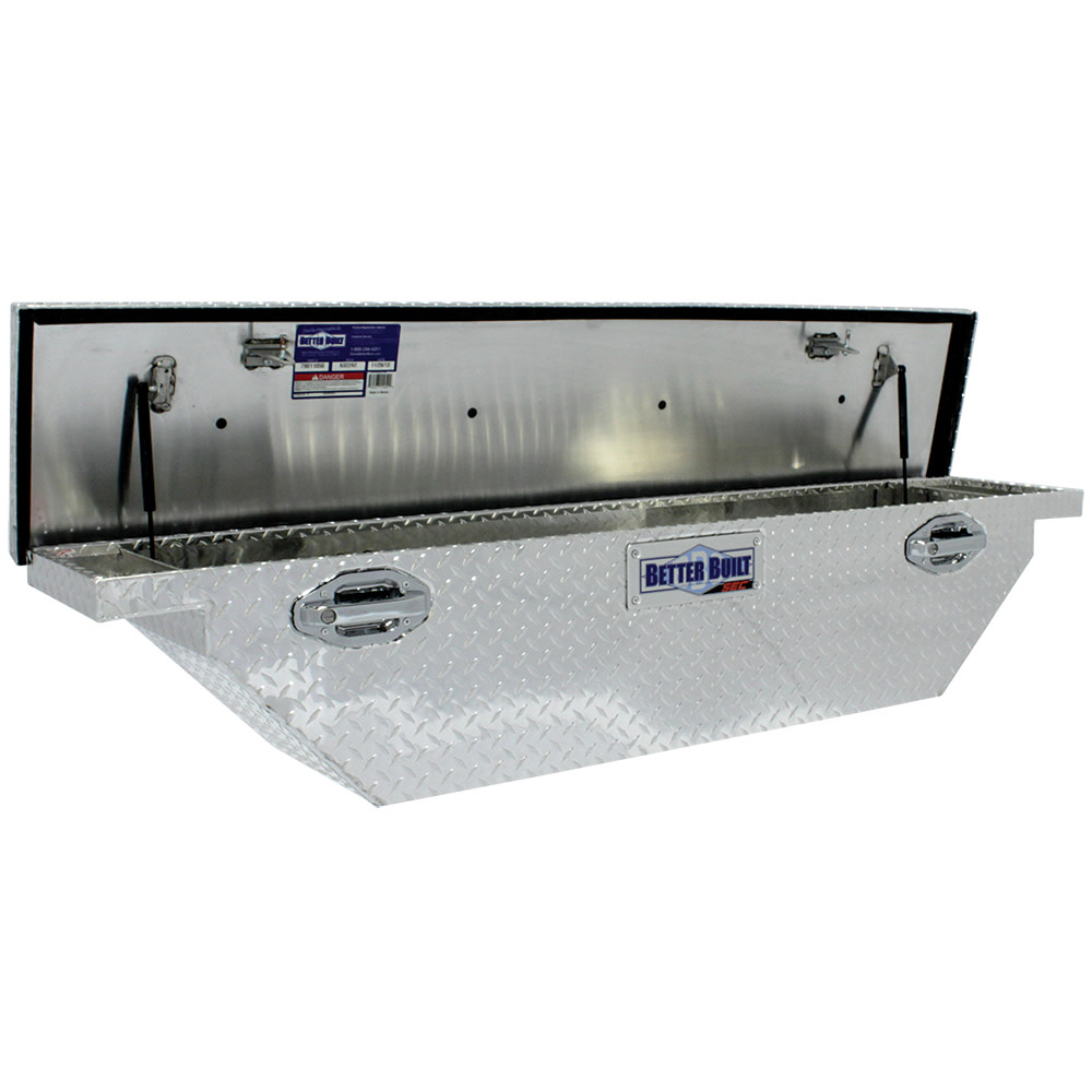 Better Built 61.5″ SEC Saddle Truck Tool Box LOW PROFILE NARROW BRITE ALUMINUM - Ascmtools