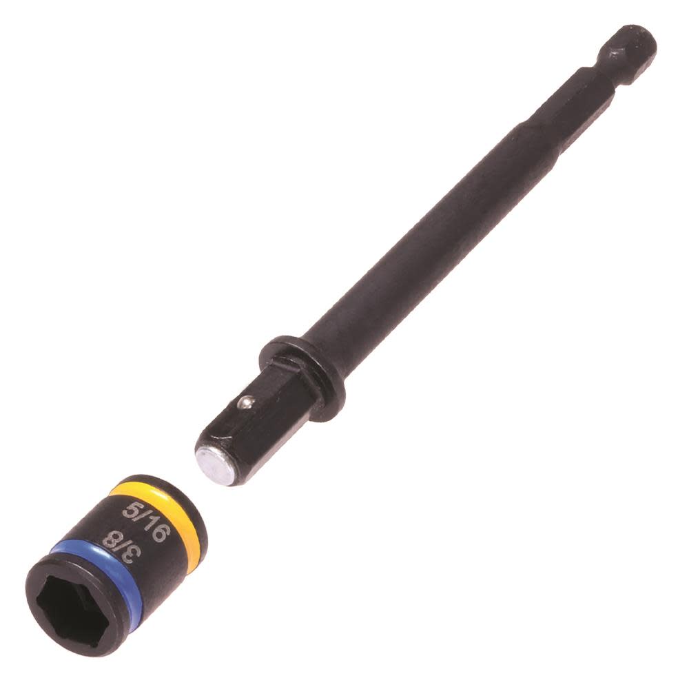 Malco Products 4″ Cleanable Reversible Hex Chuck Driver 3/8 & 5/16 - Ascmtools