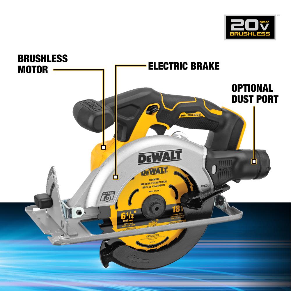 DEWALT 20V MAX Circular Saw & Drill Combo POWERSTACK Kit - Ascmtools