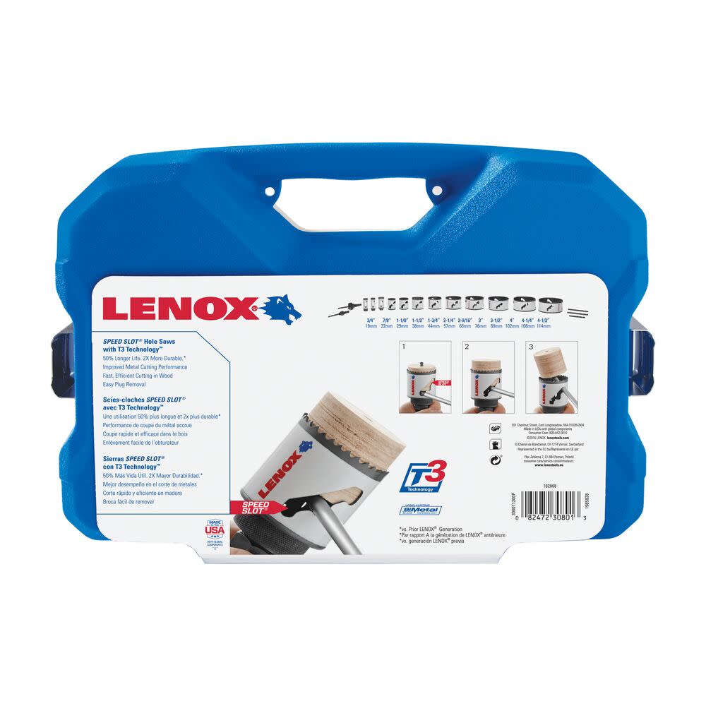 Lenox 17-Pc Plumber Hole Saw Kit 1200P - Ascmtools
