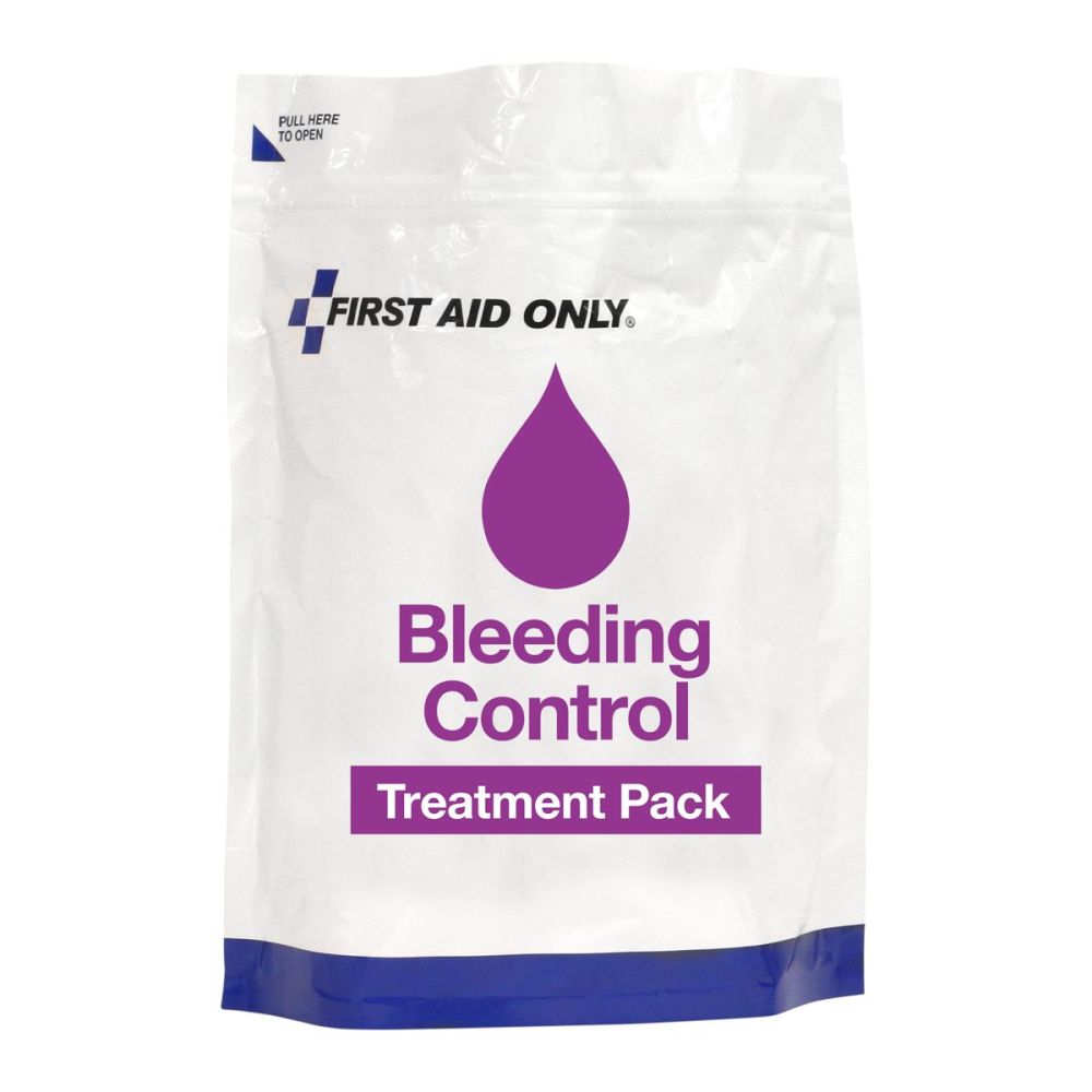 First Aid Only Bleeding Control Treatment Pack Kit - Ascmtools