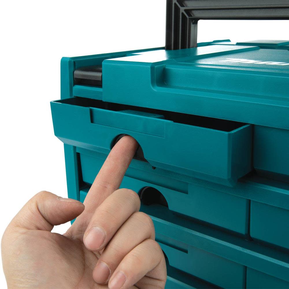 Makita MAKPAC 6 Drawer Interlocking Case 8 1/2″ x 15 1/2″ x 11 5/8″ - Ascmtools
