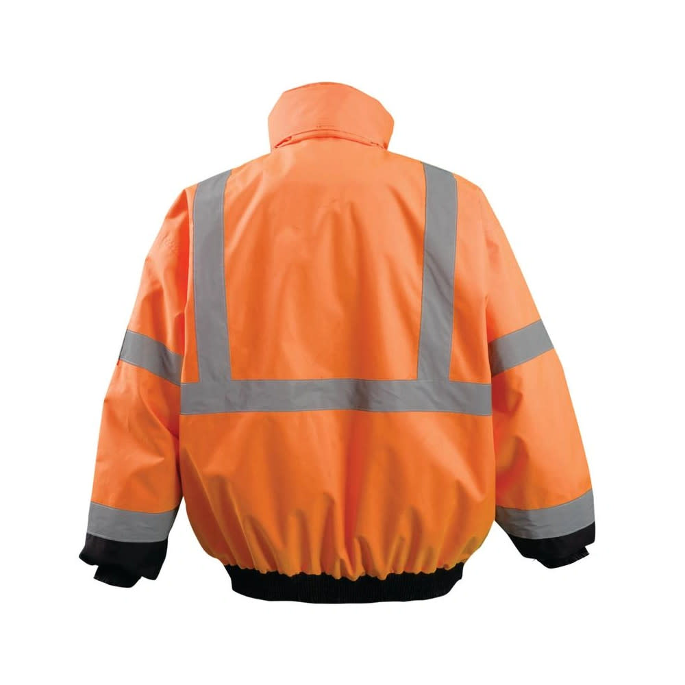 Occunomix Hi-Vis Orange Value Black Bottom 2-in-1 Bomber Jacket XL - Ascmtools