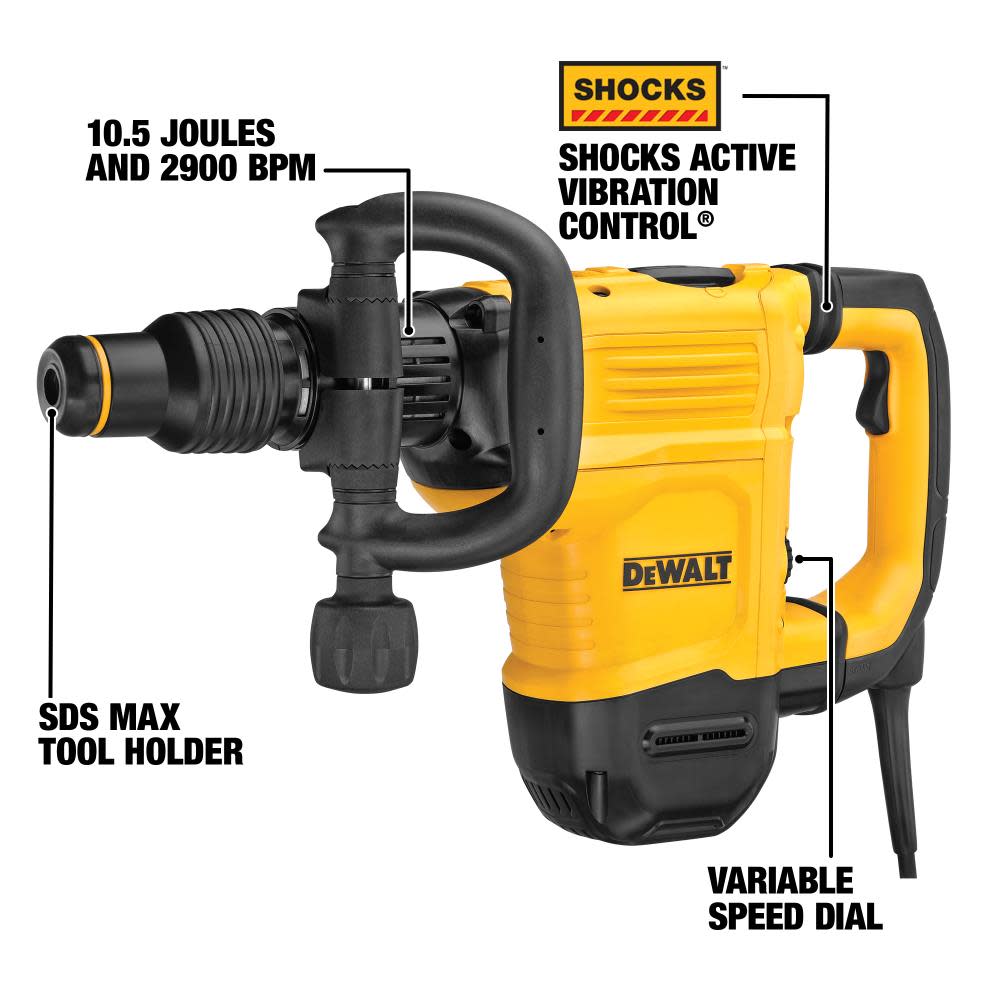 DEWALT 16 Lbs. SDS MAX Chipping Hammer Kit - Ascmtools