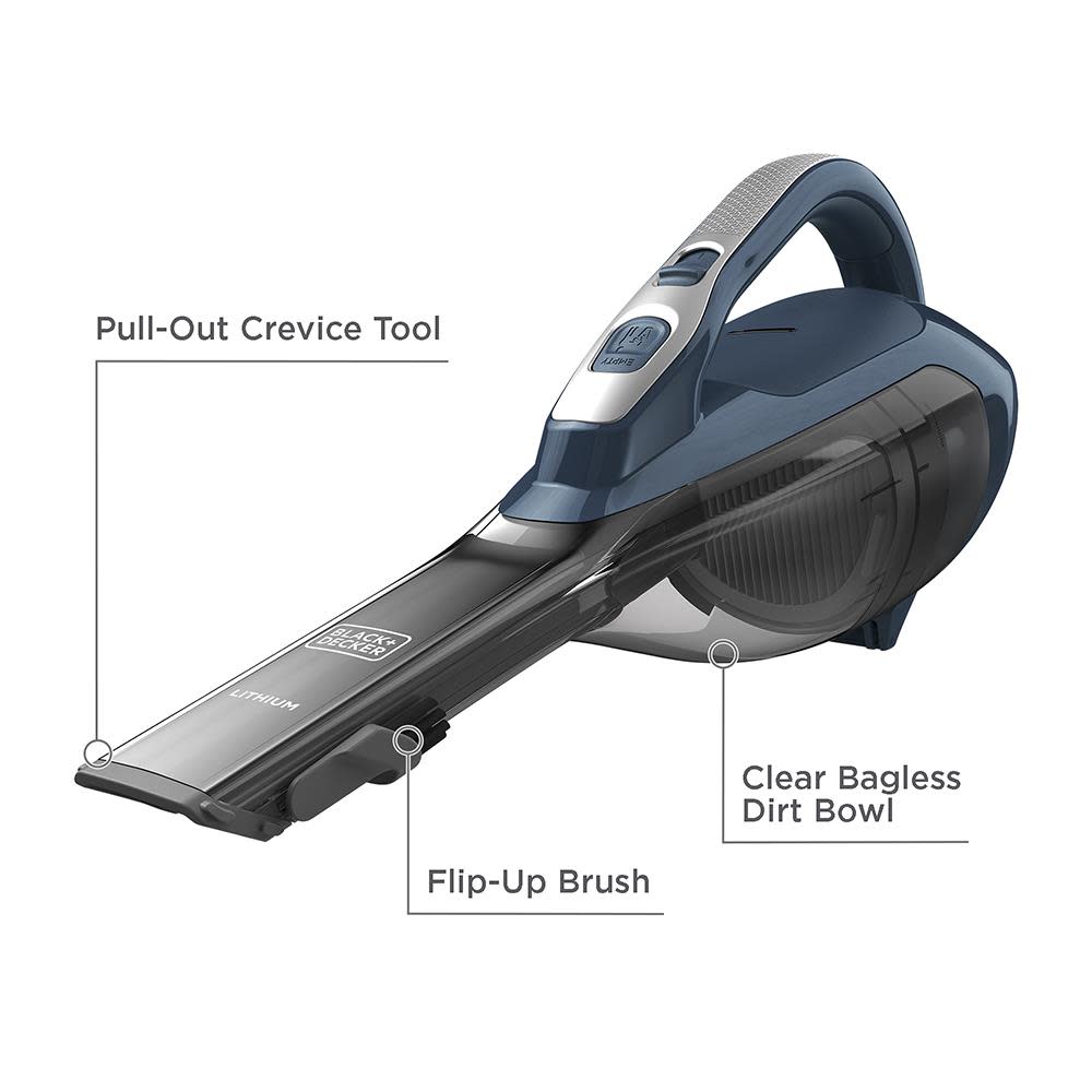 Black and Decker DUSTBUSTER Cordless Lithium Hand Vacuum - Ascmtools