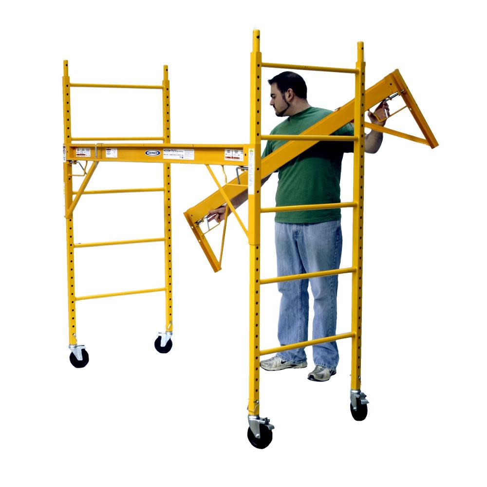 Werner 6 Ft. Steel Rolling Scaffold - Ascmtools
