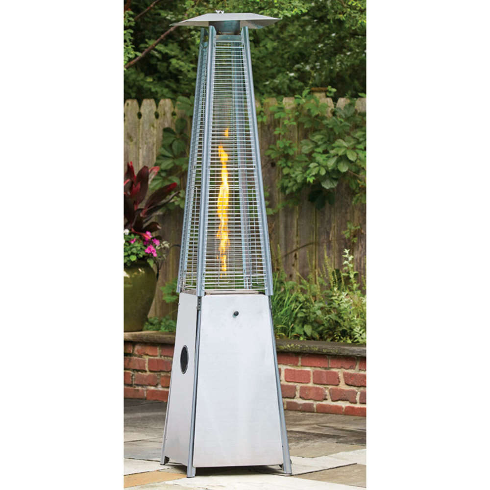 Living Accents Pyramid Patio Heater 40000 BTU Stainless Steel - Ascmtools