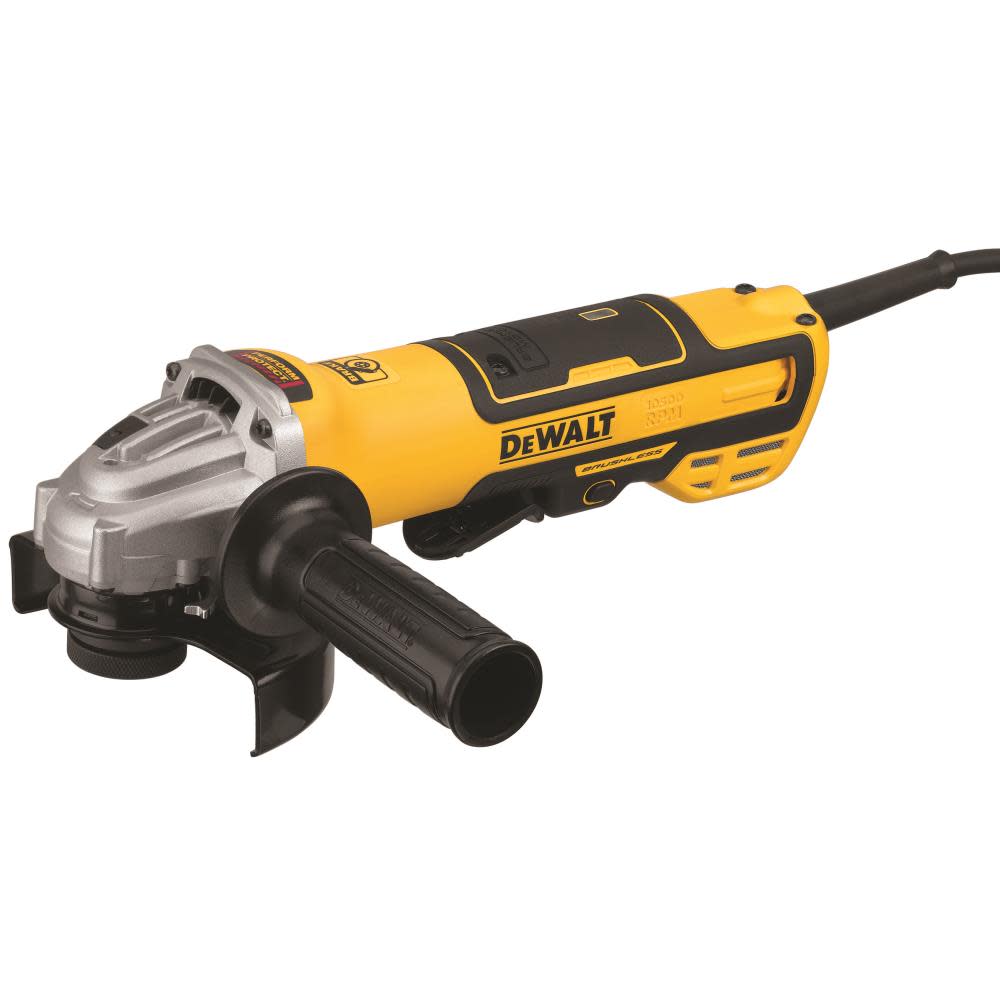 DEWALT 5 in. Brushless Paddle Switch Small Angle Grinder with Kickback Brake - Ascmtools