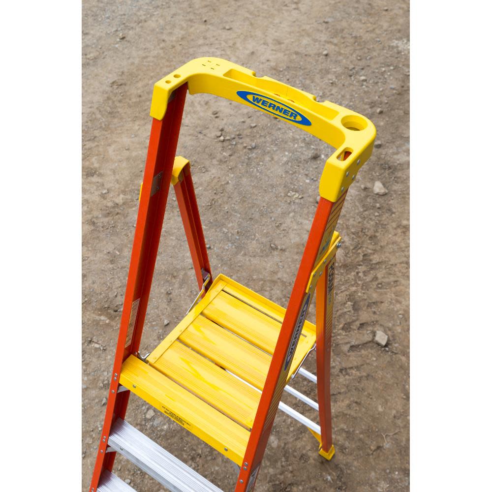 Werner Podium 8-ft Fiberglass 300-lb Type IA Platform Ladder - Ascmtools