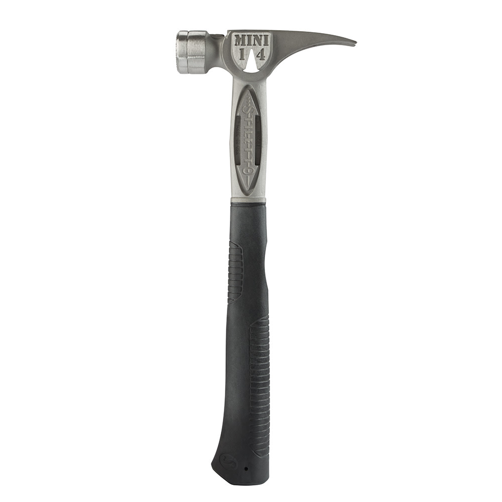Stiletto TiBONE MINI-14oz Hammer with Milled Face and Straight Handle - Ascmtools