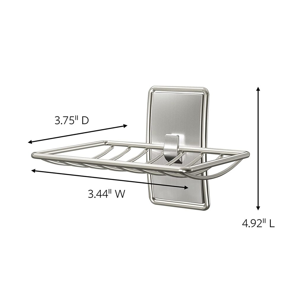 3M Command Bath Satin Nickel Soap Dish - Ascmtools