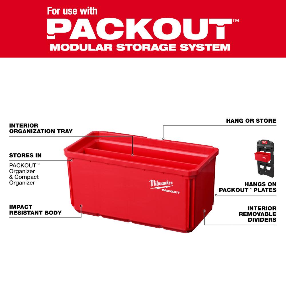 Milwaukee Large Bin Set for PACKOUT 2pk - Ascmtools
