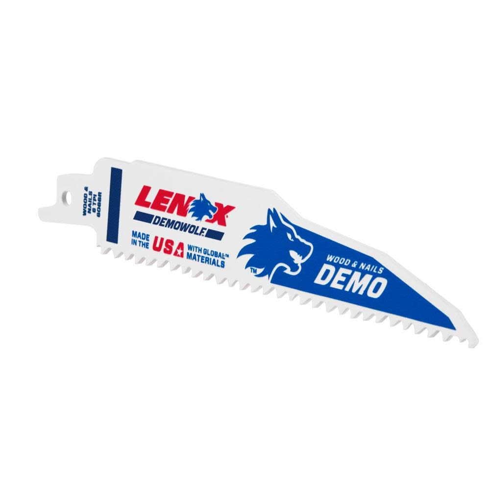 Lenox DEMO Reciprocating Saw Blade B6066R 6″ X 1″ X .062″ X 6 TPI 25pk - Ascmtools
