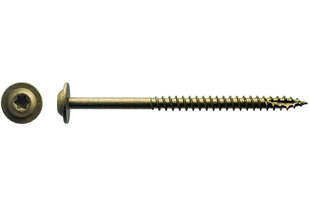 Western Builders Supply #10 x 3 In. Bronze Low Profile Washer Head Exterior Cabinet Screw - Ascmtools