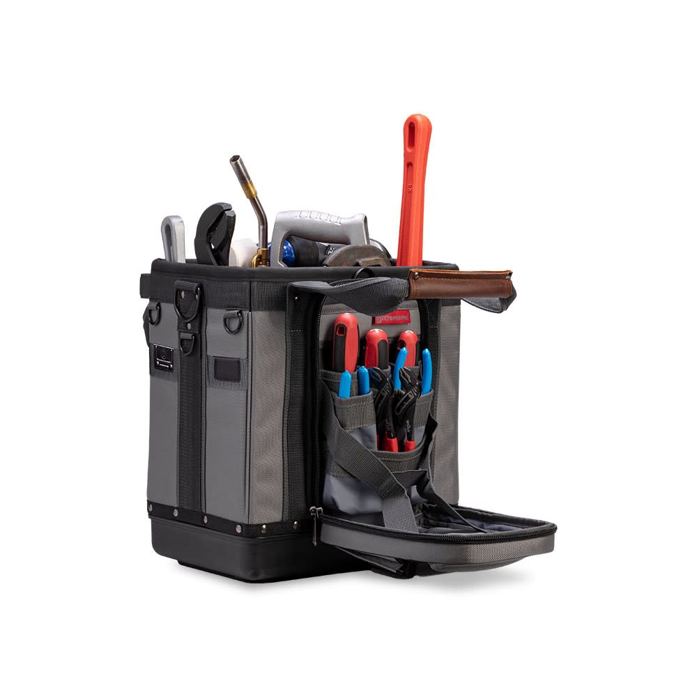 Veto Pro Pac 70 Lbs Large Gray Open Top Plumbing Bag - Ascmtools