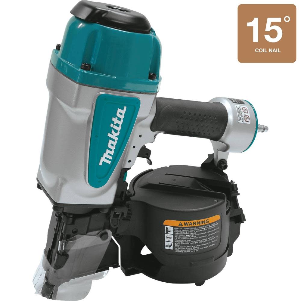 Makita 15 Pneumatic 3-1/2 in. Coil Framing Nailer - Ascmtools