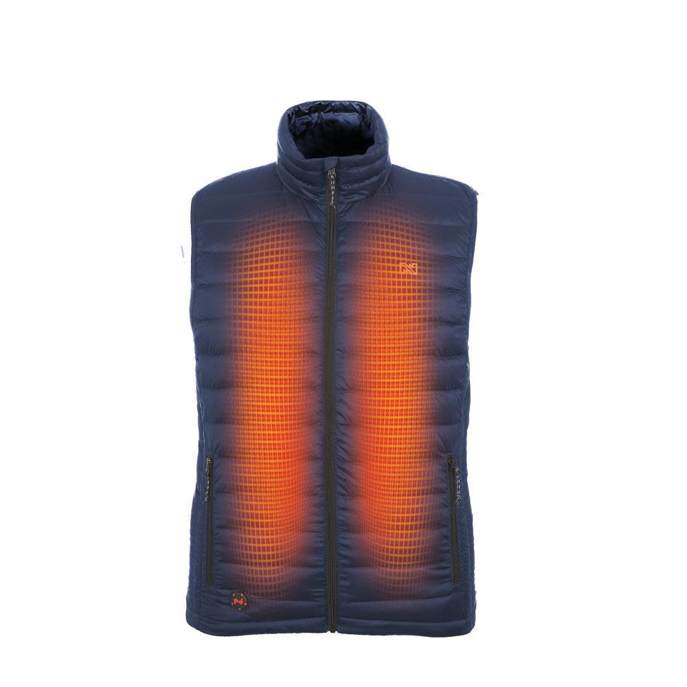 Mobile Warming Summit Heated Vest 12 Volt Mens Navy Small - Ascmtools