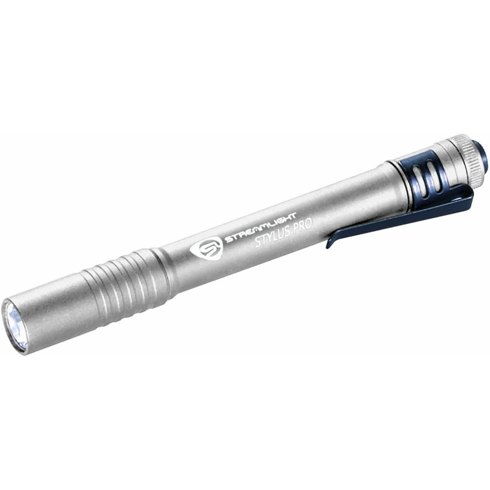 Streamlight Stylus Pro Penlight Silver AAA Battery Powered LED - Ascmtools