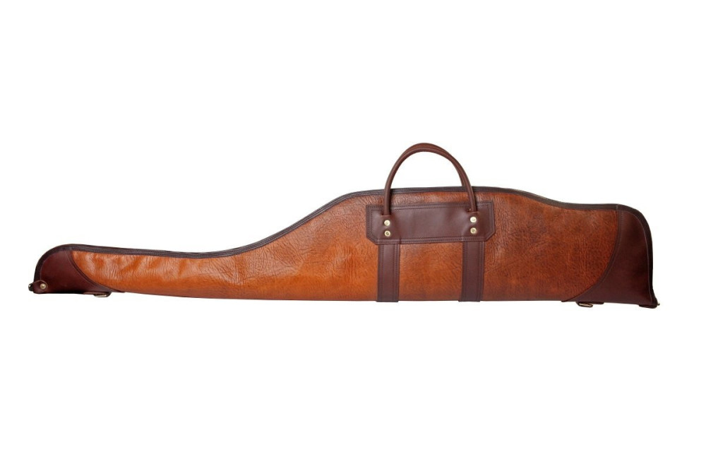 Duluth Pack 43 In. L Brown Trim Bison Leather Rifle Case - Ascmtools