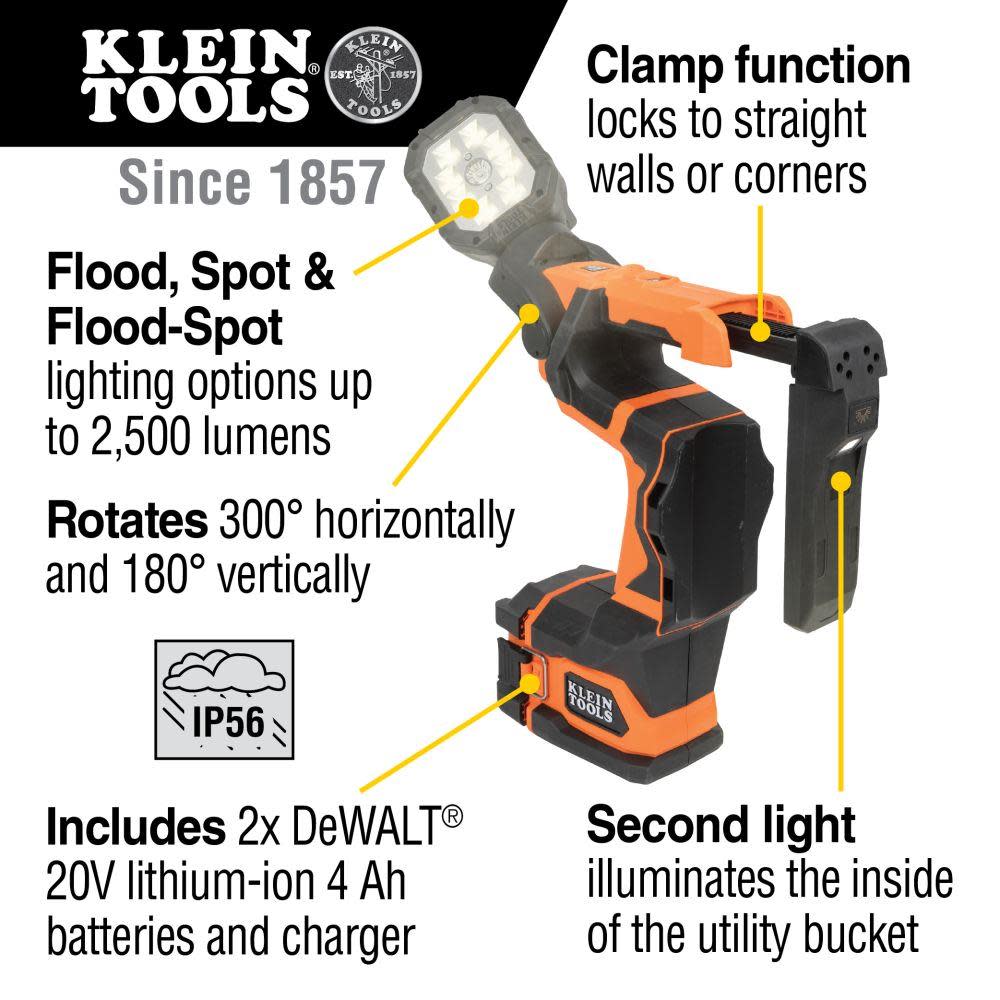 Klein Tools Utility Bucket Light Kit - Ascmtools