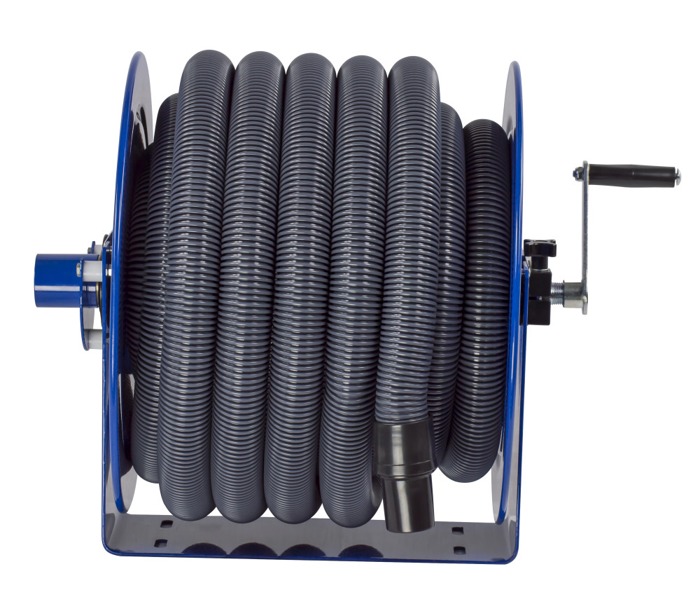 Coxreels Hose Reel Vacuum Only Direct Crank Rewind 1 1/2″ 2″ ID 35′ Hose Capacity - Ascmtools
