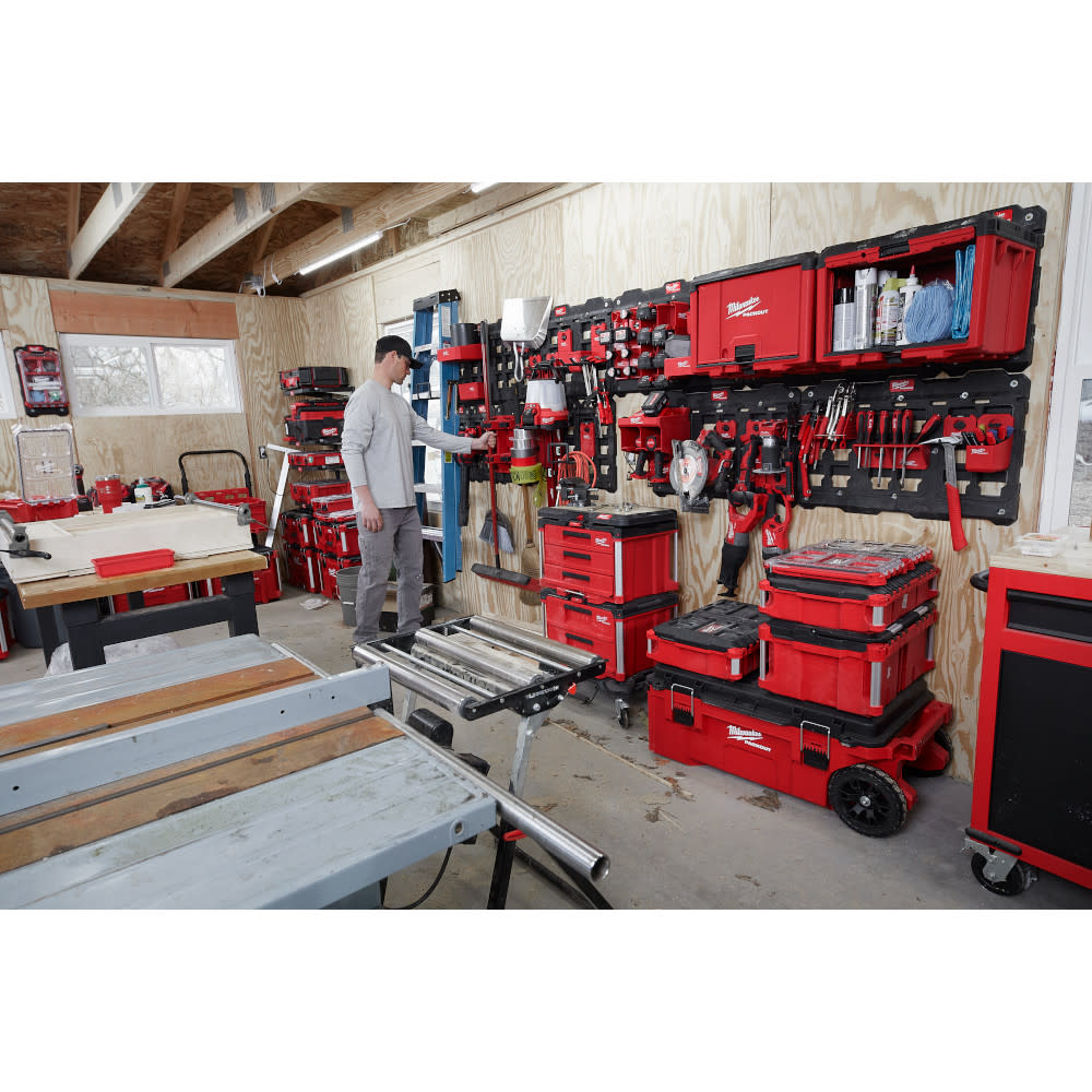 Milwaukee PACKOUT Wall Plate & 2pk M18 Battery Racks Bundle - Ascmtools